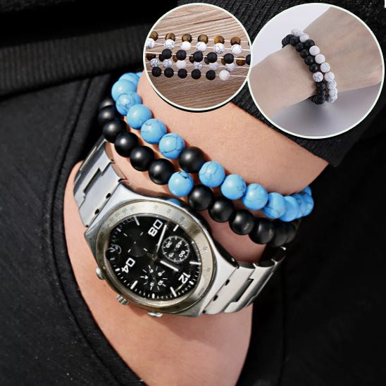 Bracelets pierre naturelle | Couple - Aurenergie FitYoga