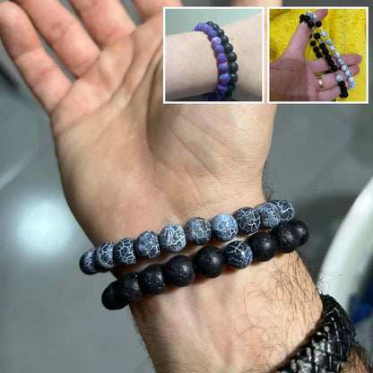 Bracelets pierre naturelle | Couple - Aurenergie FitYoga
