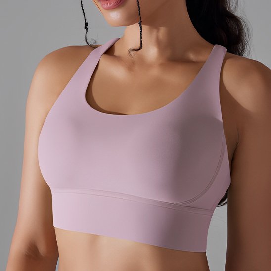 Brassière sport femme mauve