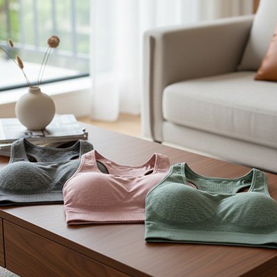 Brassière de sport gris rose kaki