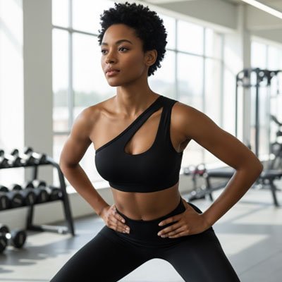 Brassière femme sport noire