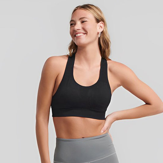 Brassières sport femme noires