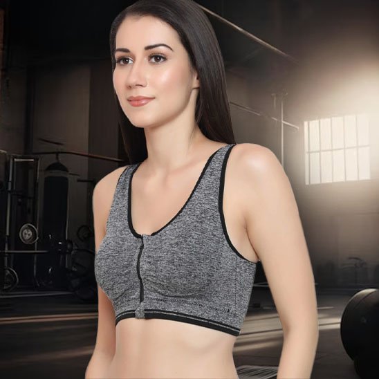 Brassières sport femme Zippé fitness yoga