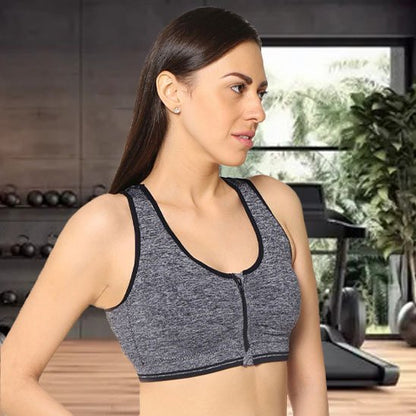 Brassières sport femme Zippé fitness yoga