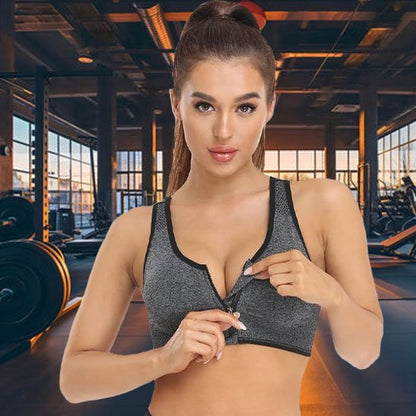 Brassières sport femme Zippé fitness yoga
