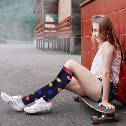 Chaussette de compression femme planche à roulette