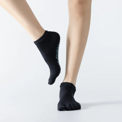 Chaussette massage noire détail picots antidérapants points réflexes