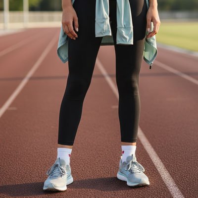 Chaussette sport femme  coupe courte confort maintien optimal
