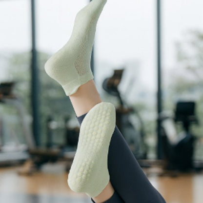Chaussette yoga rose femme sport