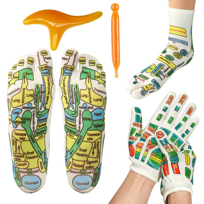 Détail des picots de massage sur chaussettes réflexologie plantaire
