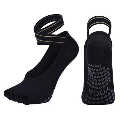 Chaussettes yoga antidérapantes - vue semelle picots antidérapants YOGA en silicone