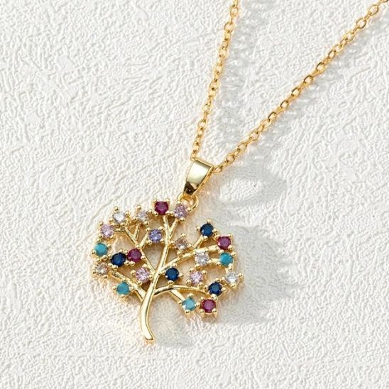 collier-arbre-de-vie-perles-colorées