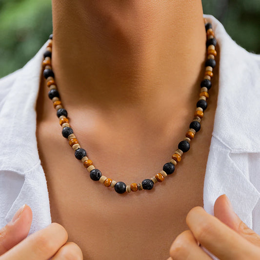COLLIER DE PERLES en opale noire naturelle d'éthiopie, 20 pouces, en COLLIER DE PERLES en opale noire naturelle d'éthiopie, 20 pouces, en