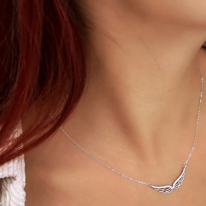 Collier femme argent sterling 925 ailes d'ange 