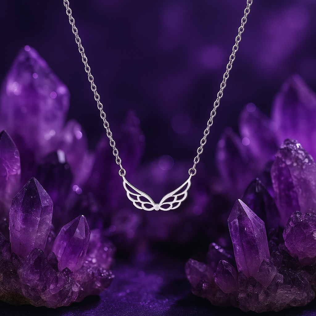 Collier femme argent sterling 925 ailes d'ange 