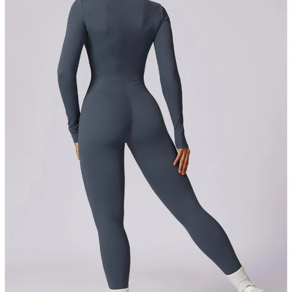 Combinaison de yoga femme bleue liberté de mouvement