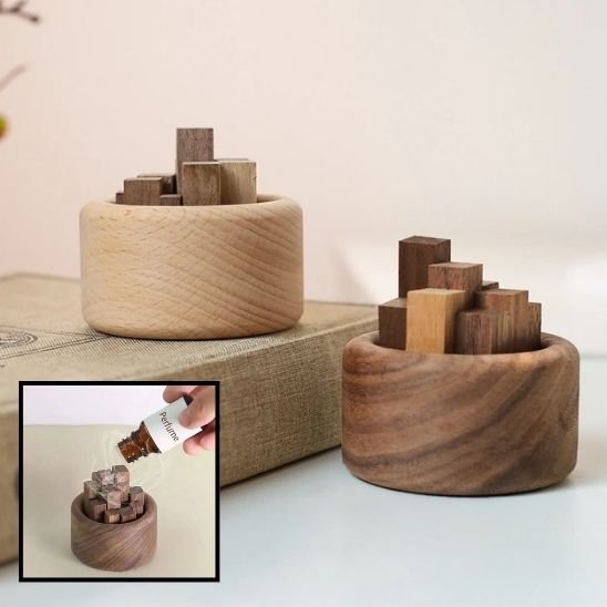 Diffuseur huile essentielle en bois naturel relaxant