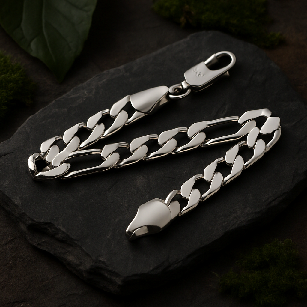 Gourmette homme bracelet argent sterilng 925