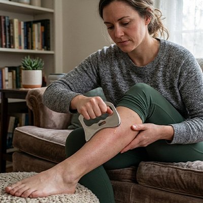 Gua sha drainage lymphatique
