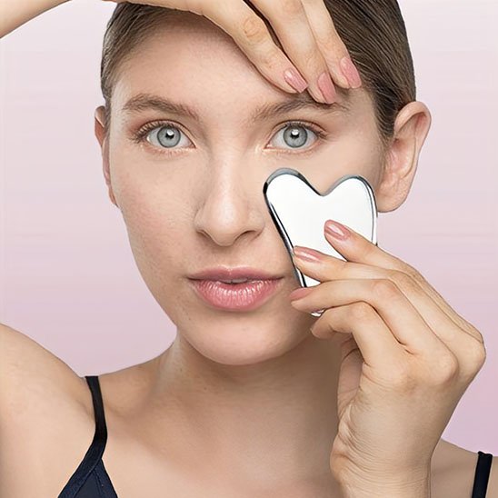 gua sha massage visage effet lissant anti ride