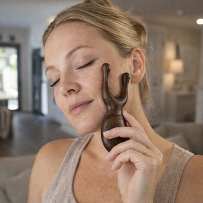 Gua sha visage effet liftant et relaxant