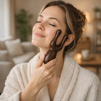 Gua sha visage  effet relaxant