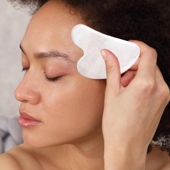 gua sha visage jade blanche apaisante anti-stress