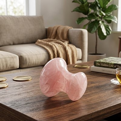 Gua sha visage quartz rose apaisant