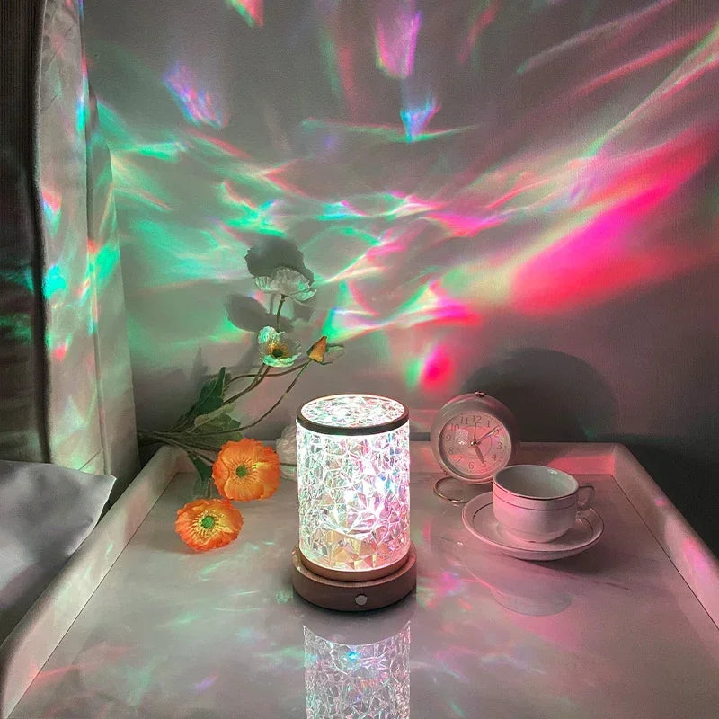 Lampe ambiance zen avec effet aurore boréale LED réaliste pour méditation et relaxante