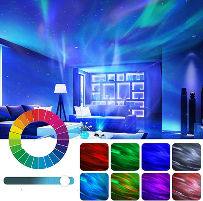 lampe aurore boréale 18 couleurs abiance salon zen
