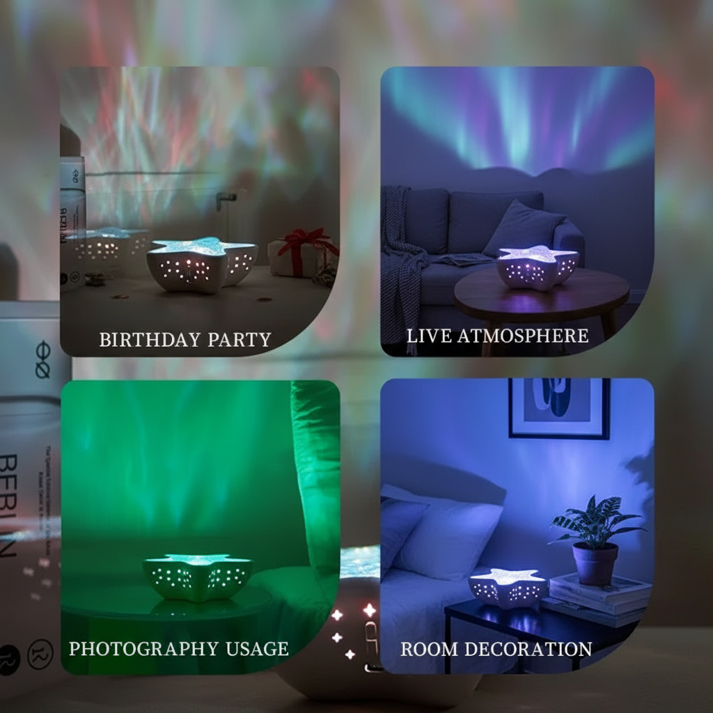 Lampe boréale 4 ambiances utilisation