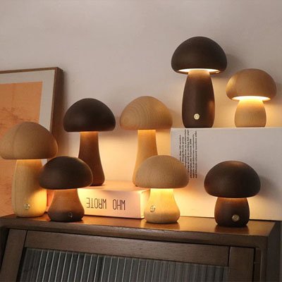 Lampe champignon des bois veilleuse lampe de chevet