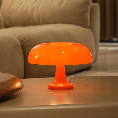 lampe champignon orange vintage design lampe de table bibliothèque lampe de chevet