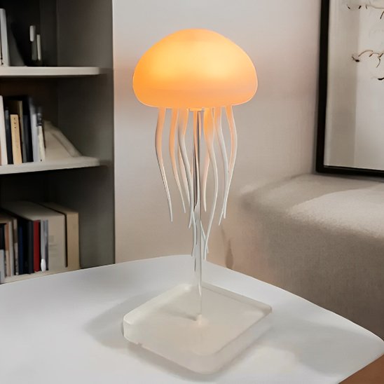 Lampe de chevet design méduse dorée