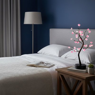 Lampe de chevet design table de nuit arbre de vie