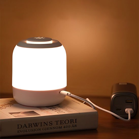 Lampe de chevet tactile LED ambiance relaxante