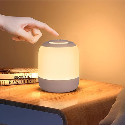 Lampe de chevet tactile  led rechargeable ambiance zen veilleuse