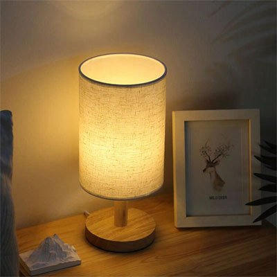 Lampe de table bambou bois ambiance zen relaxante