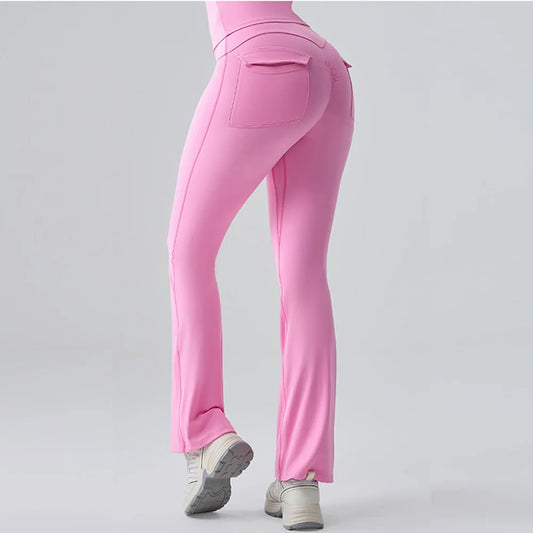 Legging de yoga décontracté taille haute pour femme, pantalon confortable à jambes larges, pantalon 7/8 pour femme, bleu foncé, XXL Legging de yoga décontracté taille haute pour femme, pantalon confortable à jambes larges, pantalon 7/8 pour femme, bleu foncé, XXL