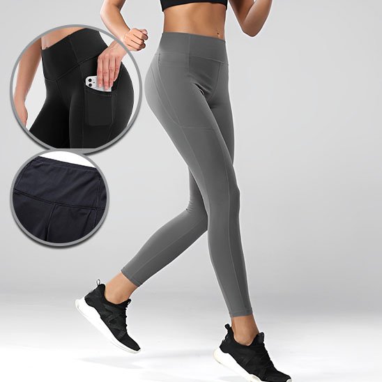 Legging femme gris confort