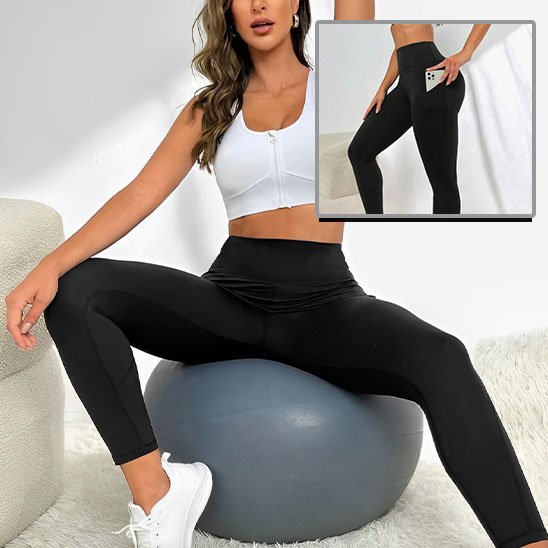 Legging femme noire ballon yoga