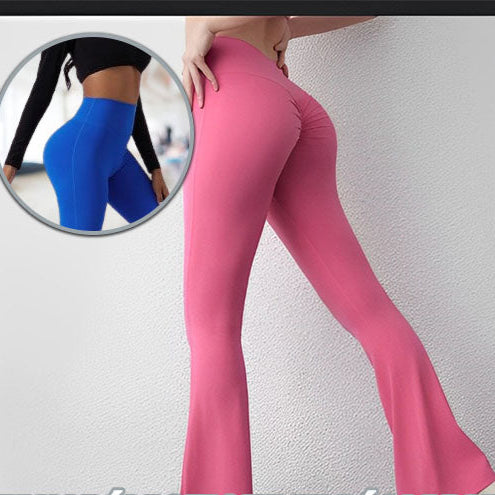 legging-femme-yoga-rose