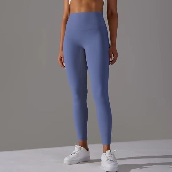 Legging sport femme bleu slim