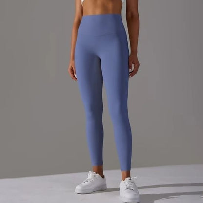 Legging sport femme bleu slim