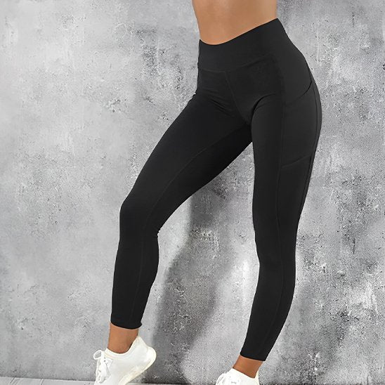 Legging sport femme noir confort
