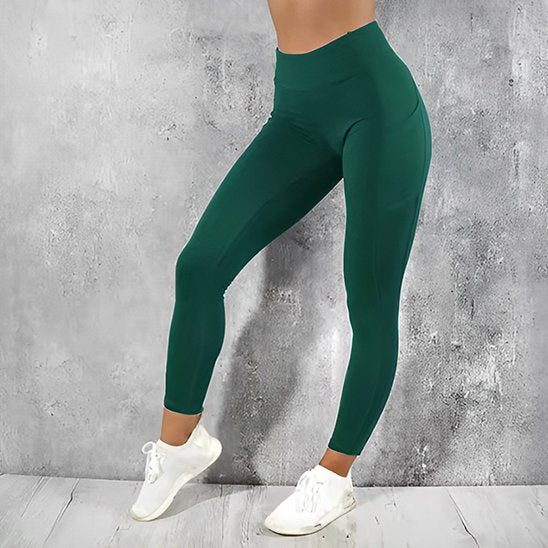 Legging sport femme vert effet gainant