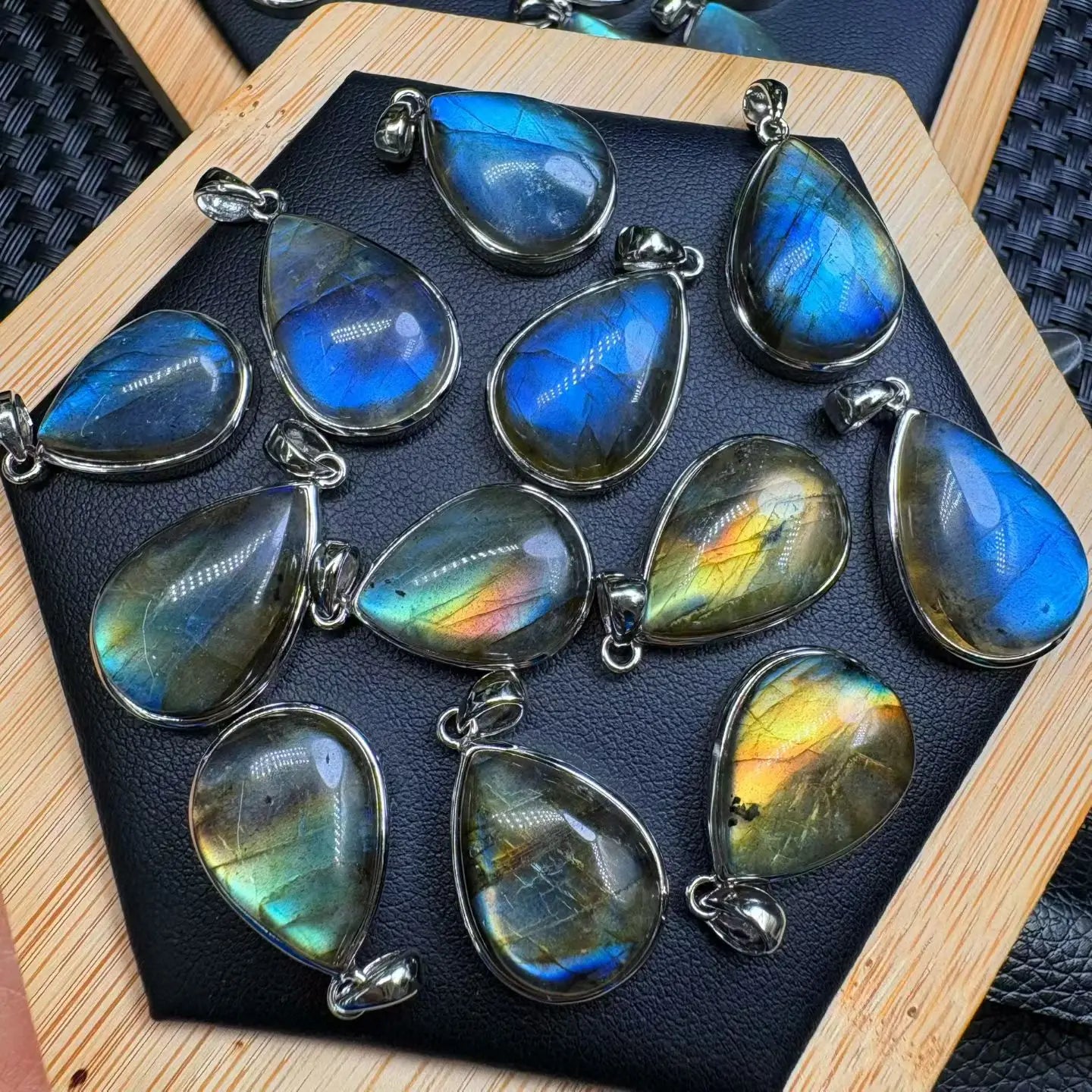 pendentifs labradorite anti stress argent sterling 925