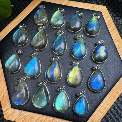 pendentifs labradorite anti stress argent sterling 925