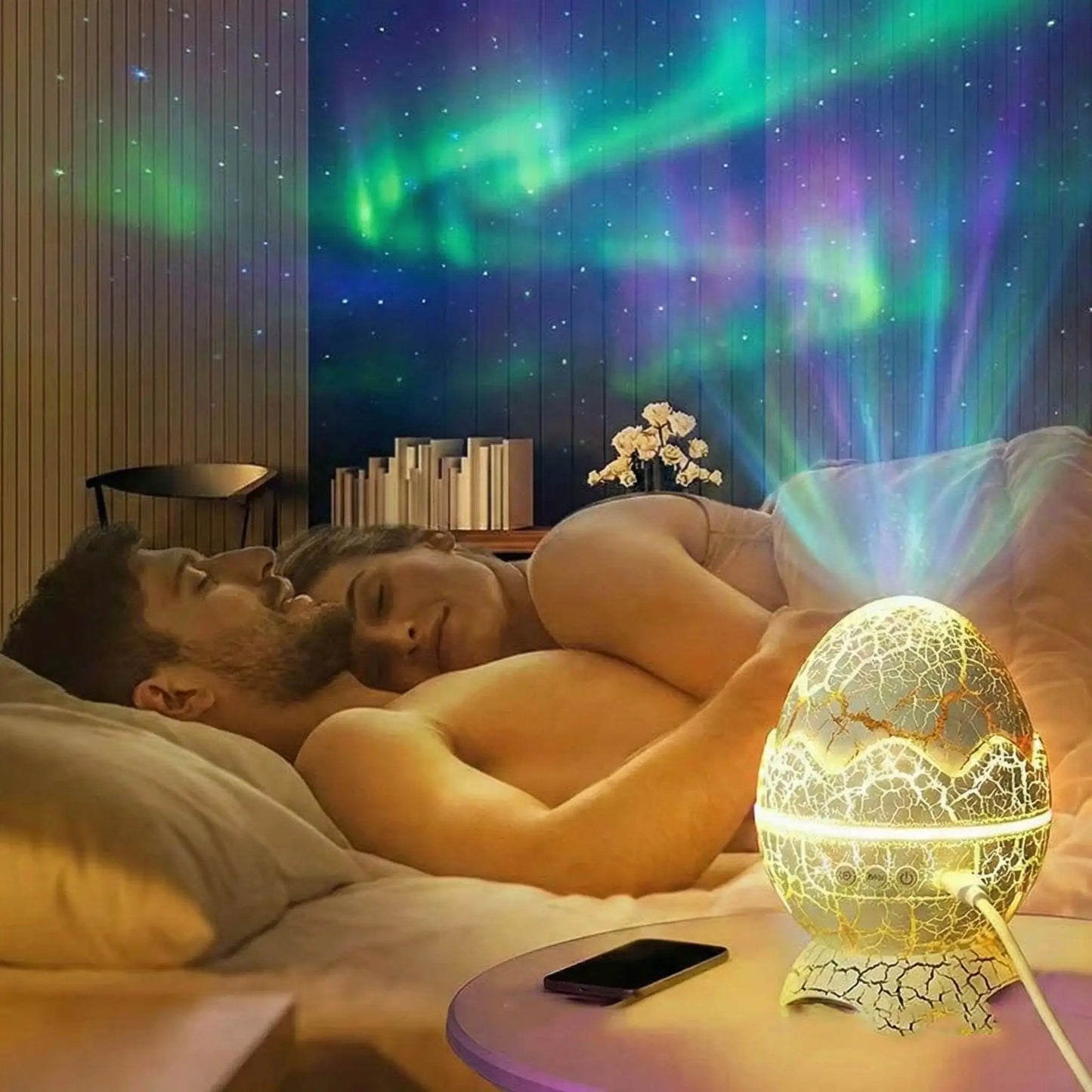 Projecteur galaxie veilleuse créant une atmosphère apaisante pour le sommeil