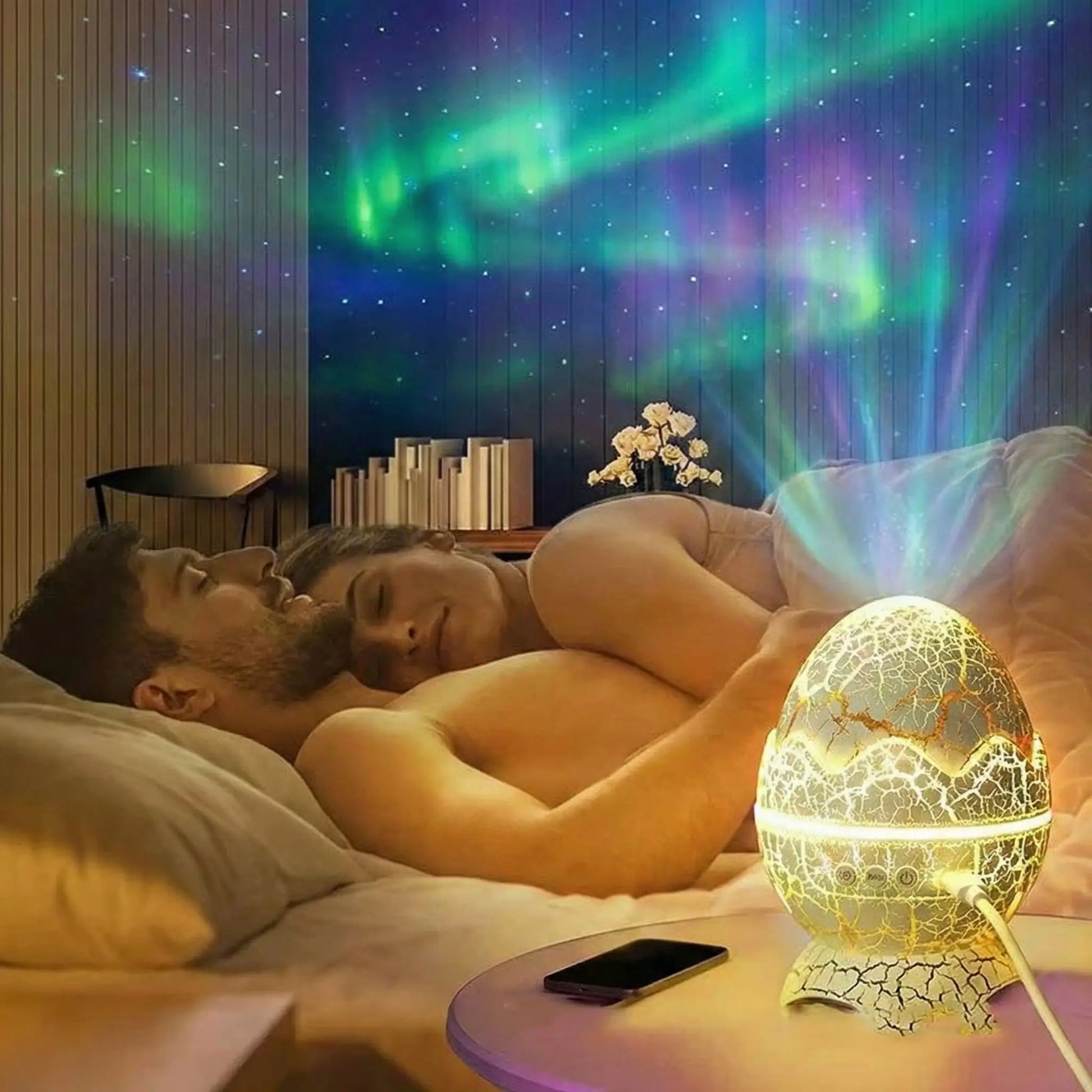 Projecteur galaxie veilleuse créant une atmosphère apaisante pour le sommeil